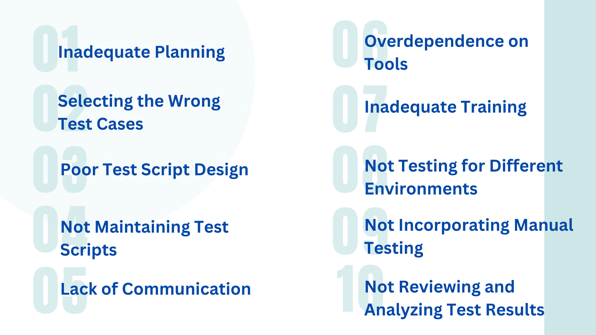 Top 10 Mistakes to Avoid in Automation Testing