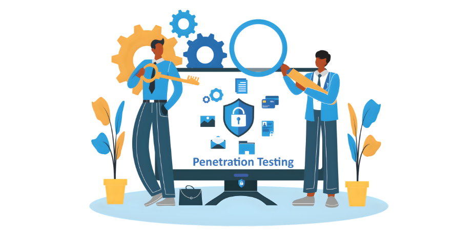 2 executives considering getting penetration testing services.